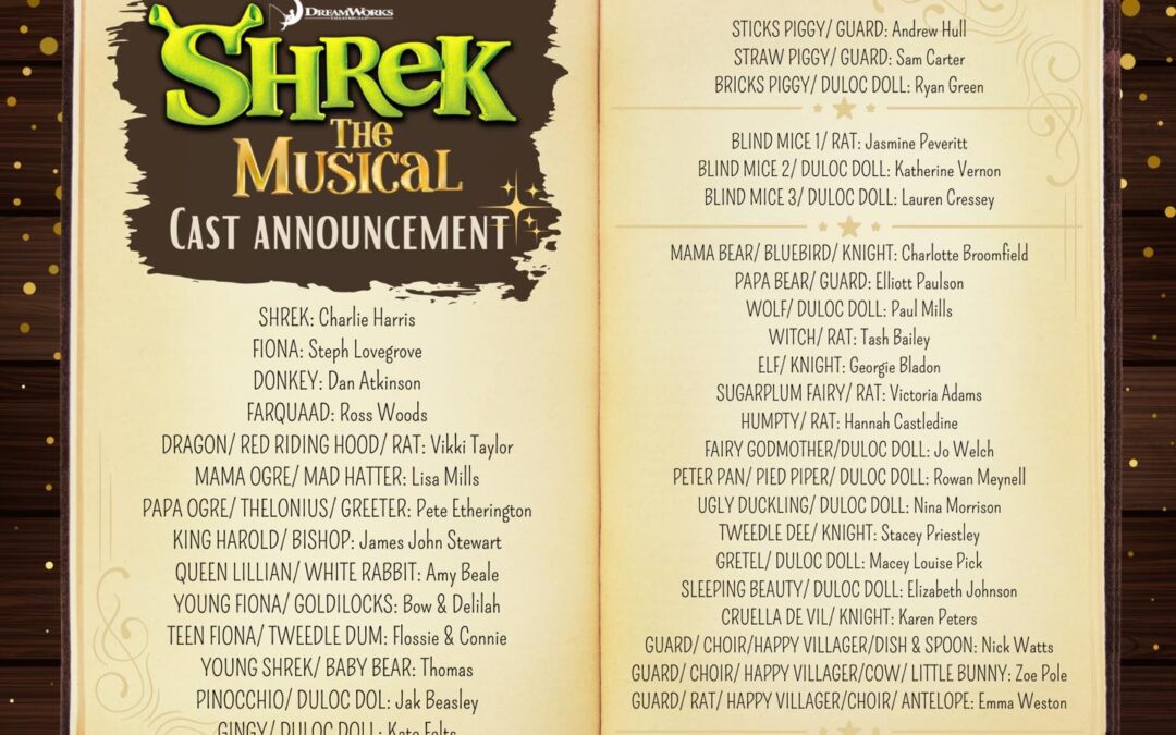 The Cast List is HERE! 